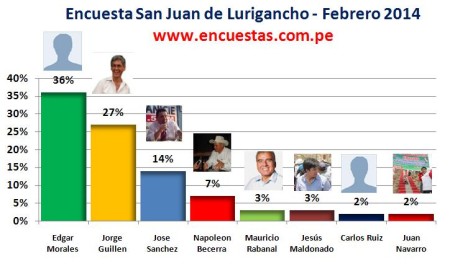 Encuesta Online San Juan de Lurigancho, 28 de Febrero 2014