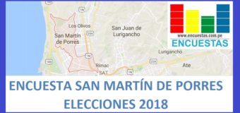 Elecciones 2018 │Encuesta Alcaldía de San Martín de Porres – Agosto 2017