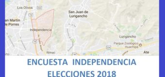 Encuesta Alcaldía de Independencia – Setiembre 2018