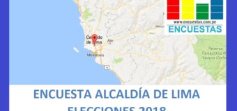Encuesta Alcaldía de Lima – Setiembre 2018