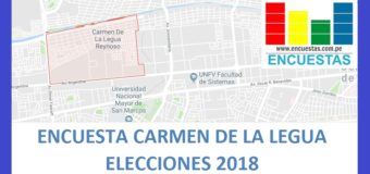 Encuesta Carmen de la Legua – Reynoso – Setiembre 2018