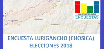 Encuesta Alcaldía de Lurigancho (Chosica) – Setiembre 2018