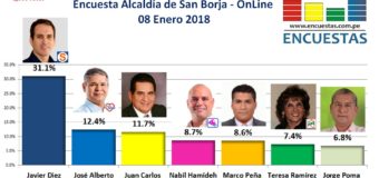 Encuesta Online Alcaldía de San Borja – 08 Enero de 2018