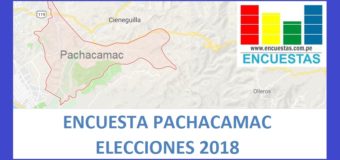 Encuesta Alcaldía de Pachacamac – Setiembre 2018