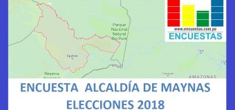 Encuesta Alcaldía de Maynas, Loreto, Junio 2018