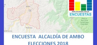 Encuesta Alcaldía Provincial de Ambo, Huánuco – Junio 2018