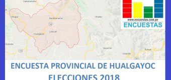 Encuesta Alcaldía Provincial de Hualgayoc – Setiembre 2018