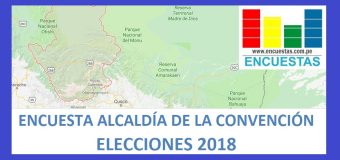 Encuesta Alcaldía Provincial de La Convención – Agosto 2018