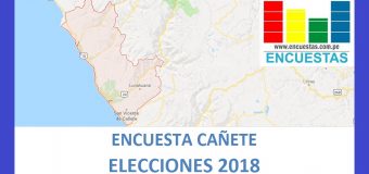 Encuesta Alcaldía de Cañete – Setiembre 2018