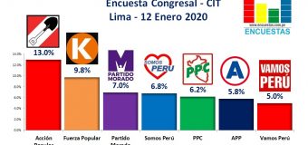 Encuesta Congresal Lima, CIT – 12 Enero 2019