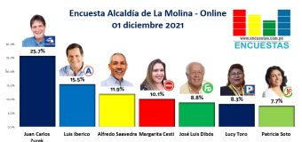 RESULTADOS Noviembre 2021 – Encuesta Online – Alcaldía de La Molina.